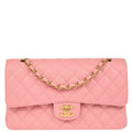 Chanel Pink Caviar Medium Classic Double Flap Shoulder Bag
