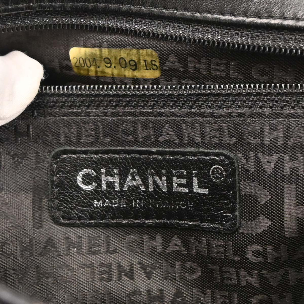 Chanel Black Satin Lipstick Classic Single Flap Shoulder Bag