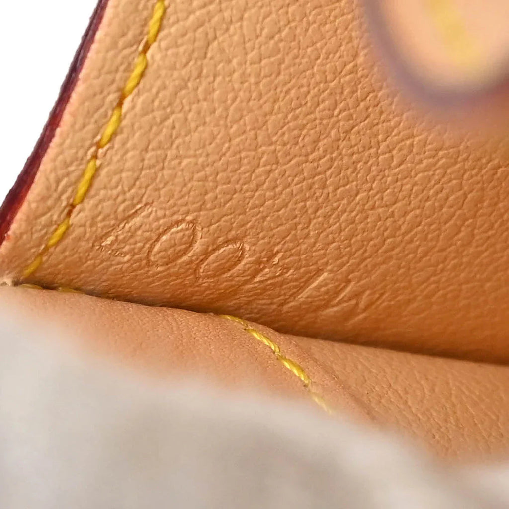 Louis Vuitton 2007 White Multicolor Porte Monnaie Plat Wallet M92657
