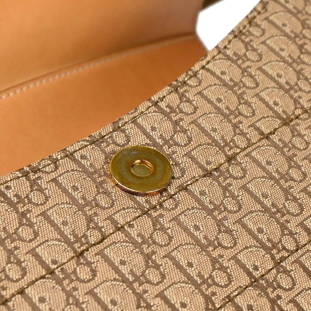 Christian Dior 2002 Brown Trotter Street Chic Columbus Shoulder Bag