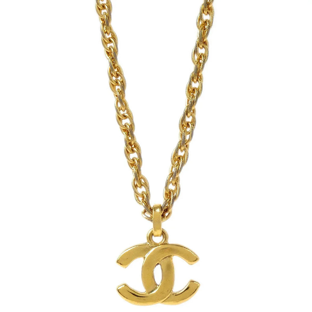 Chanel Gold CC Chain Pendant Necklace