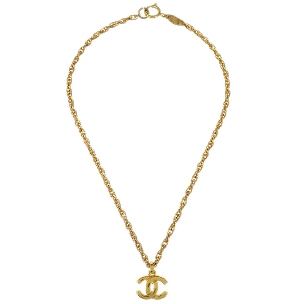 Chanel Gold CC Chain Pendant Necklace
