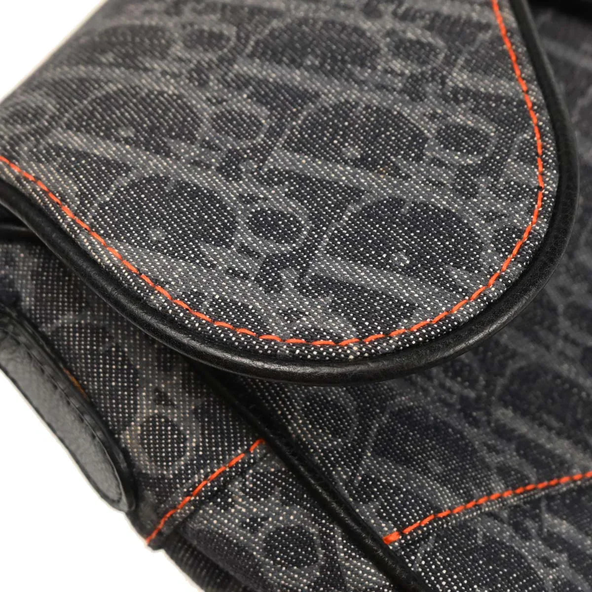 Christian Dior 2005 Navy Flight Trotter Saddle Handbag