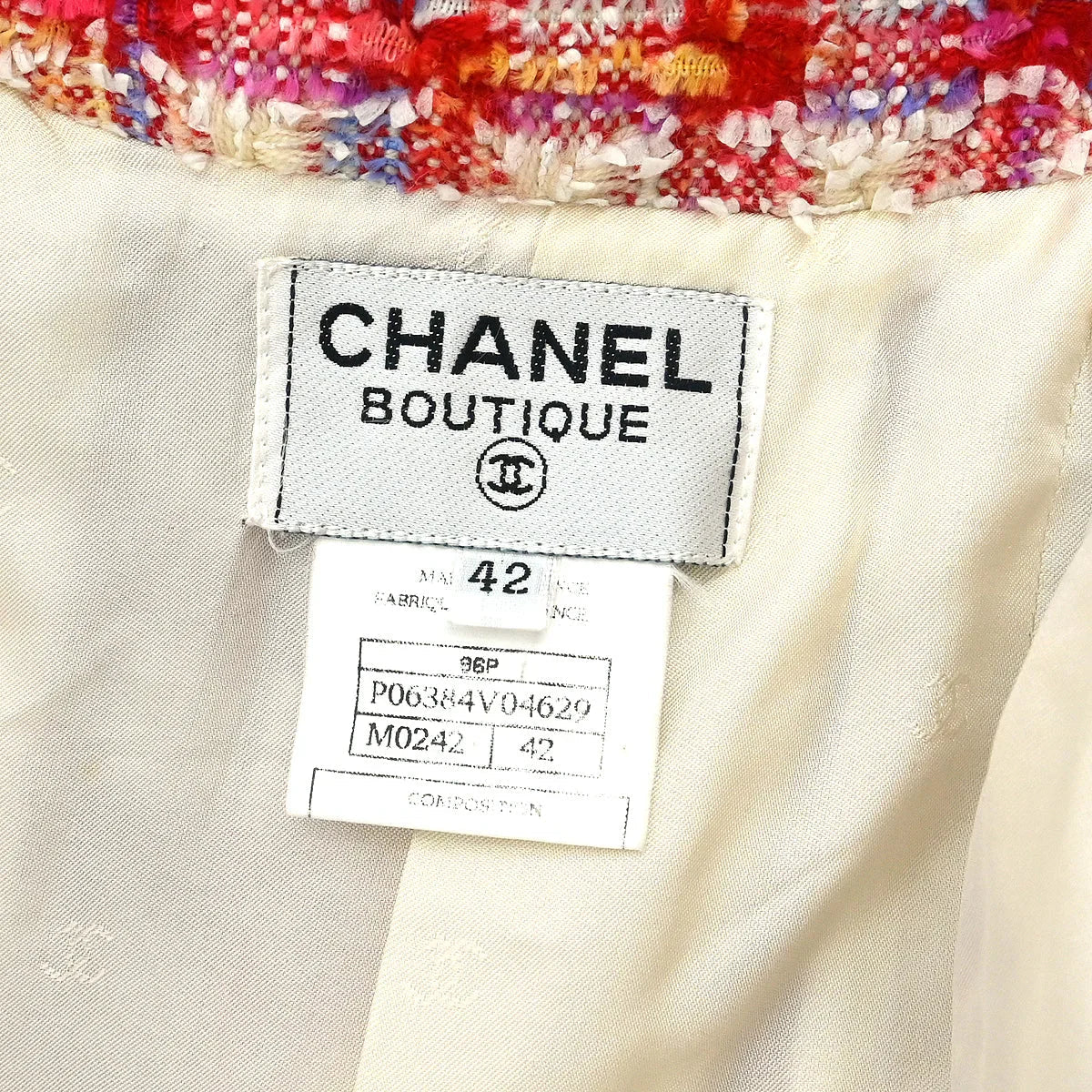 Chanel 1996 Jacket Coat Red #42