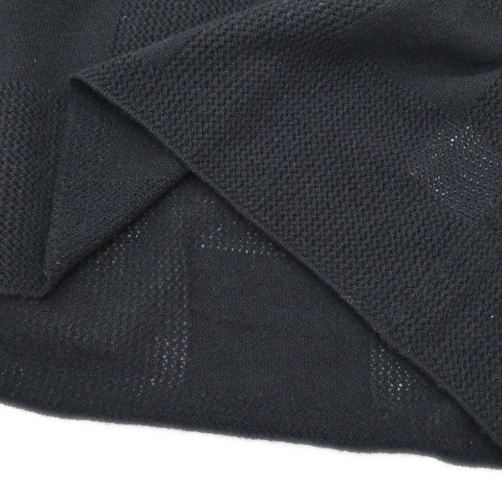 Chanel 2001 Short Sleeve Sweater Knit Top Black #42