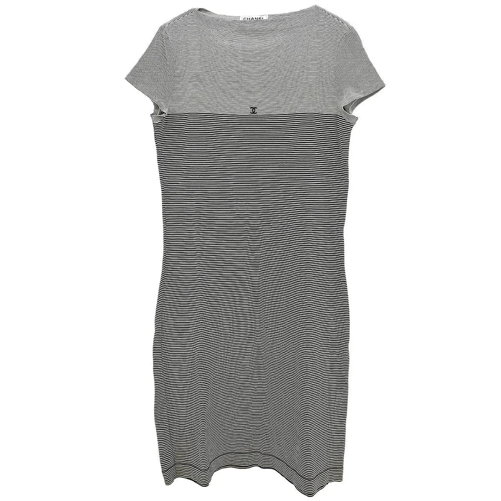 Chanel 1997 Short Sleeve Dress Black #42
