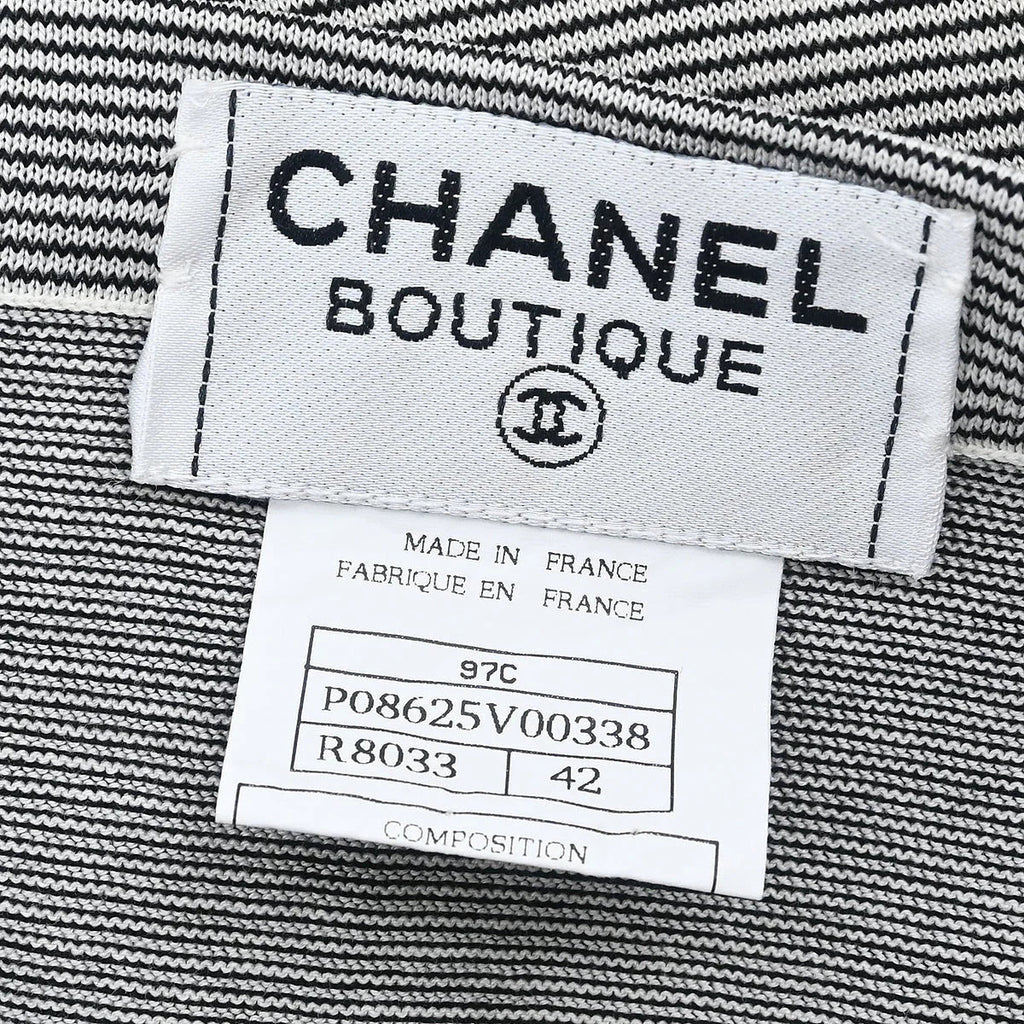 Chanel 1997 Short Sleeve Dress Black #42