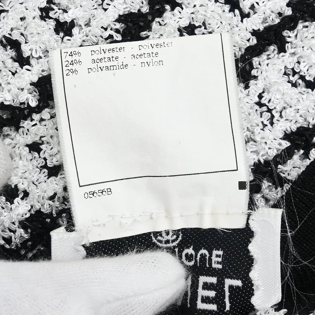 Chanel 1997 Short Sleeve Sweater Top White #38