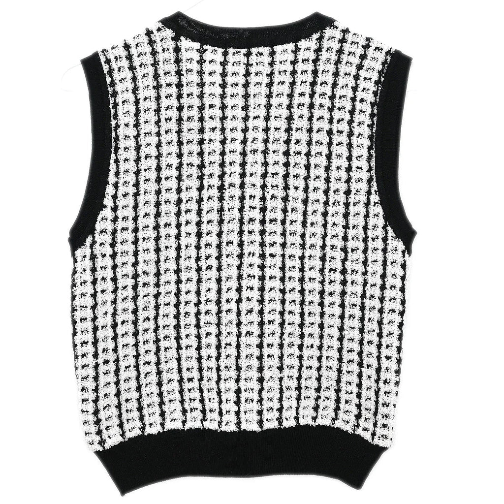 Chanel 1997 Sleeveless Vest Sweater Top White #38
