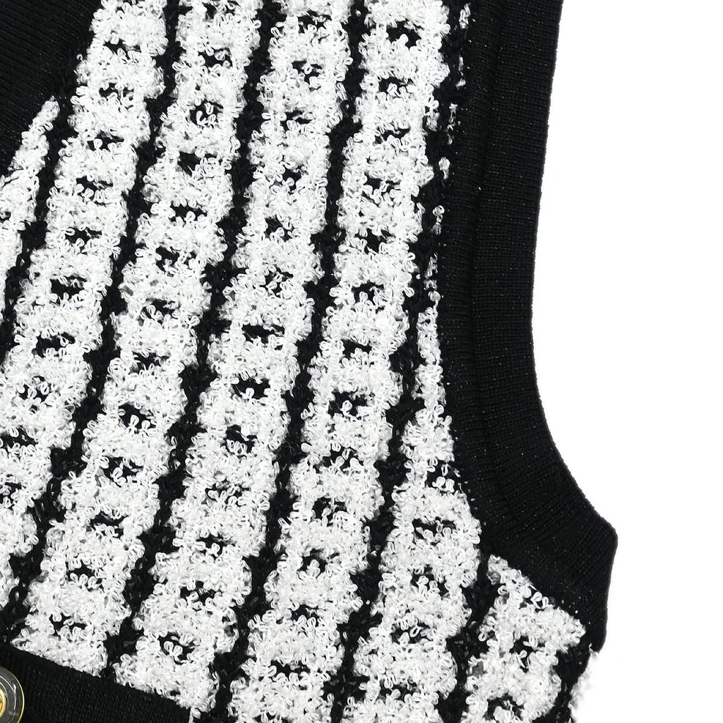 Chanel 1997 Sleeveless Vest Sweater Top White #38