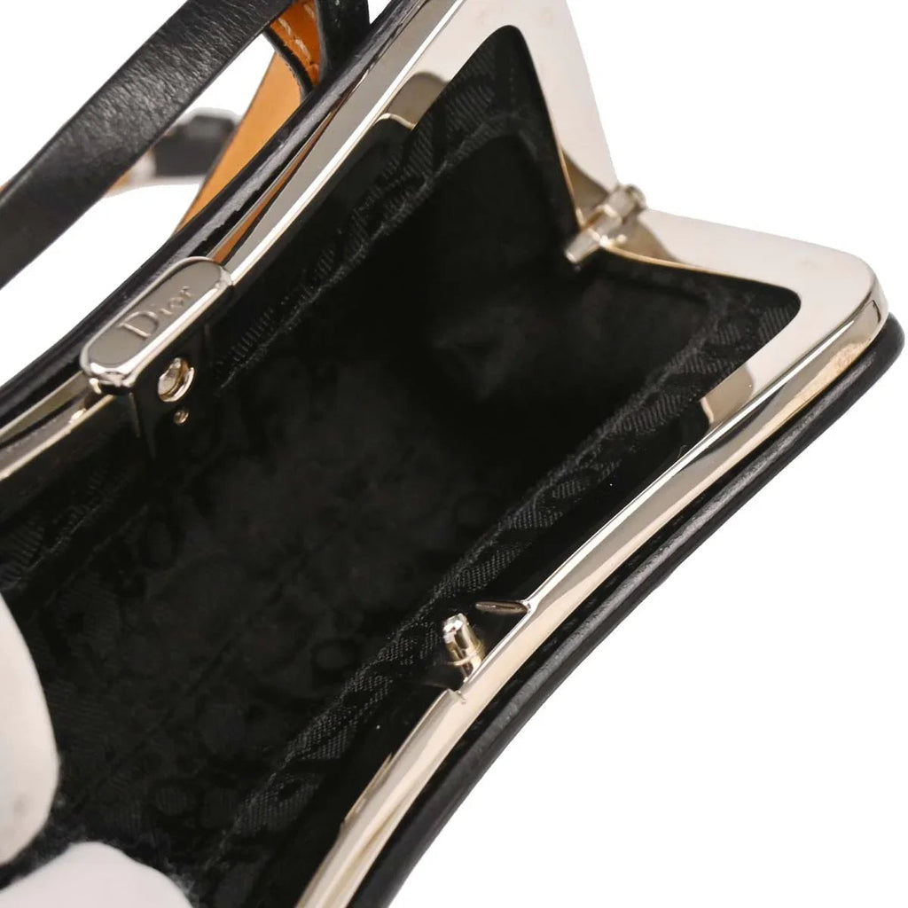 Christian Dior 2003 Black Leather Bondage Bum Bag #85