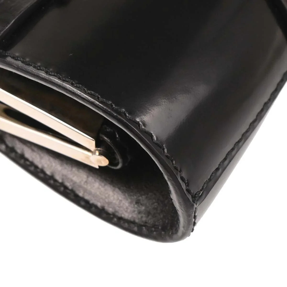 Christian Dior 2003 Black Leather Bondage Bum Bag #85