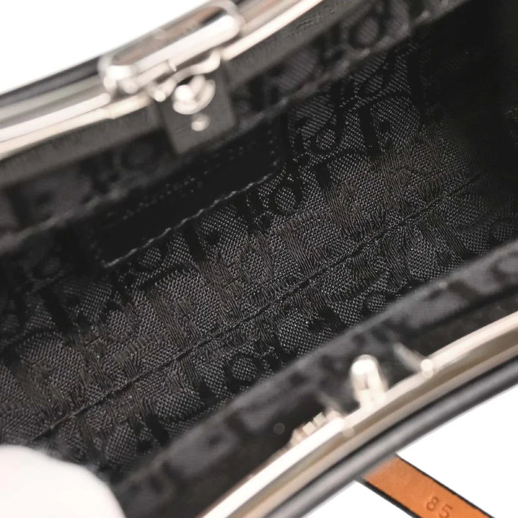 Christian Dior 2003 Black Leather Bondage Bum Bag #85