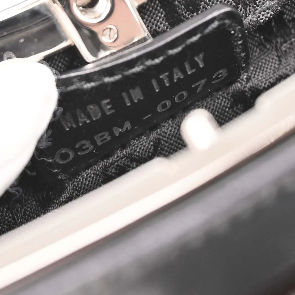 Christian Dior 2003 Black Leather Bondage Bum Bag #85