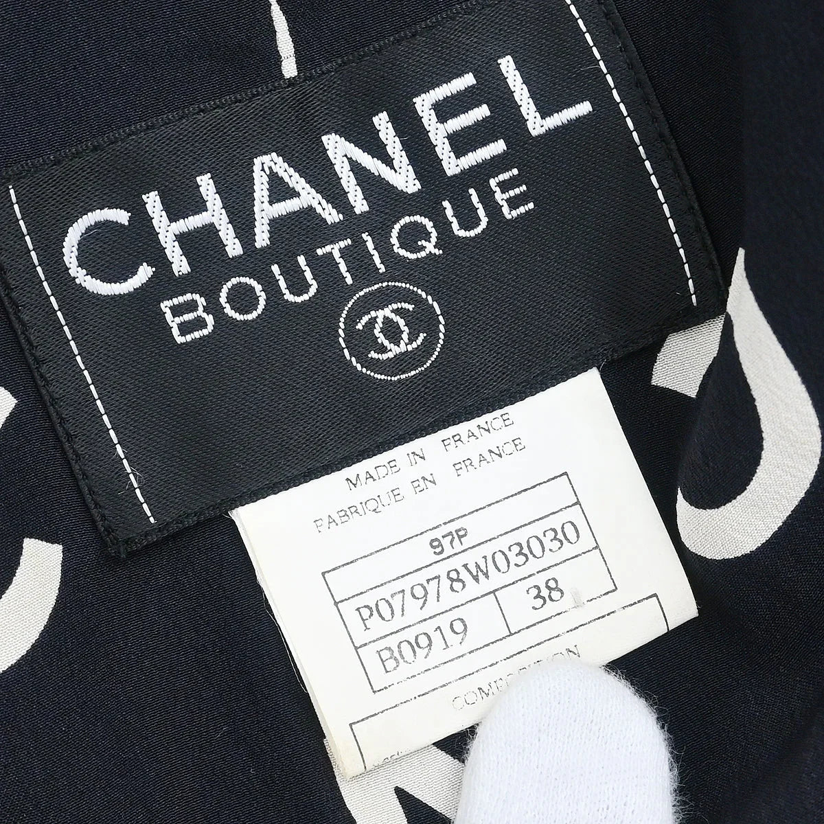 Chanel 1997 Short Sleeve Dress Black #38