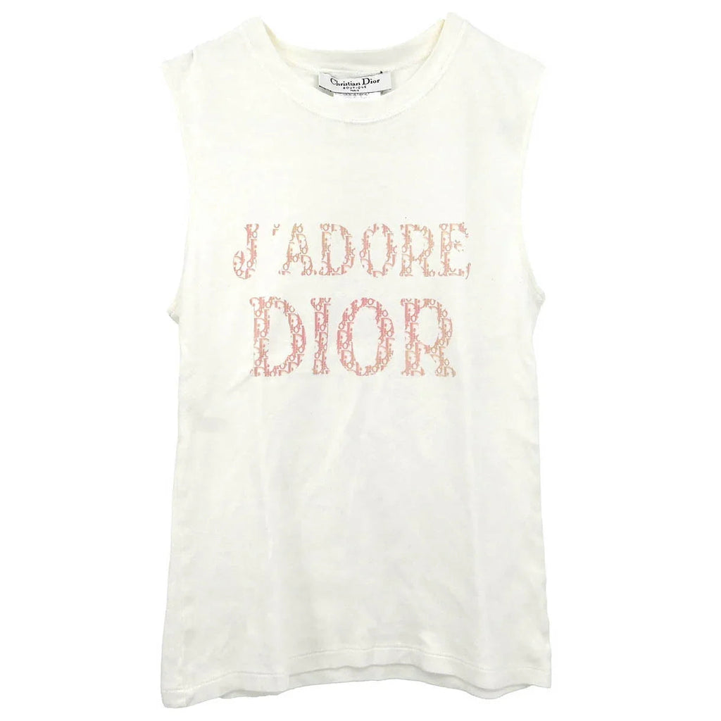Christian Dior 2004 Sleeveless Tank Top White #38