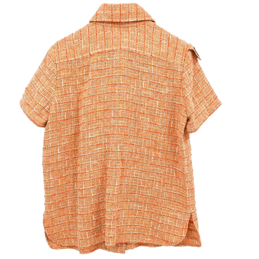 Chanel 2006 Sport Line Single Breasted Short Sleeve Jacket Orange #42