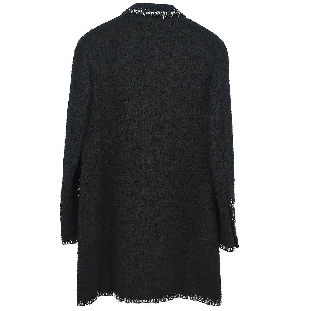 Chanel Single Breasted Jacket Black