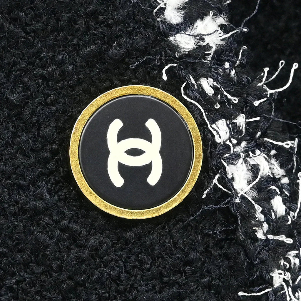 Chanel Single Breasted Jacket Black