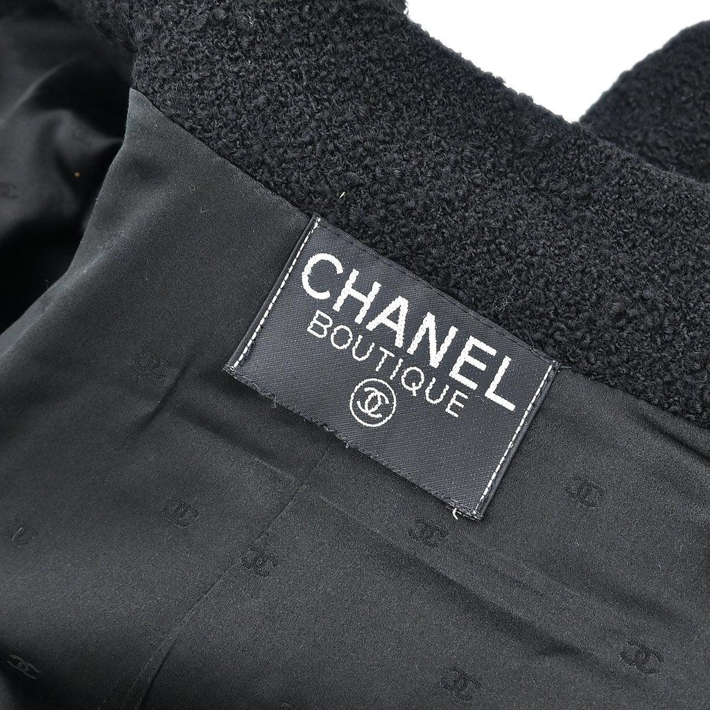 Chanel Single Breasted Jacket Black