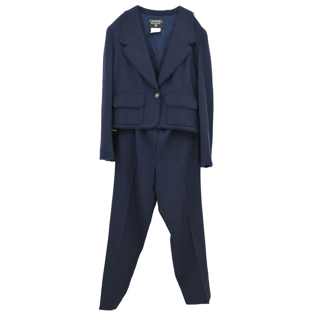 Chanel 1995 Setup Jacket Pants Navy #44