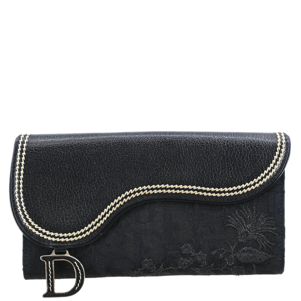 Christian Dior 2005 Black Trotter Wallet