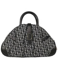 Christian 2002 Dior Black Double Saddle Trotter Handbag