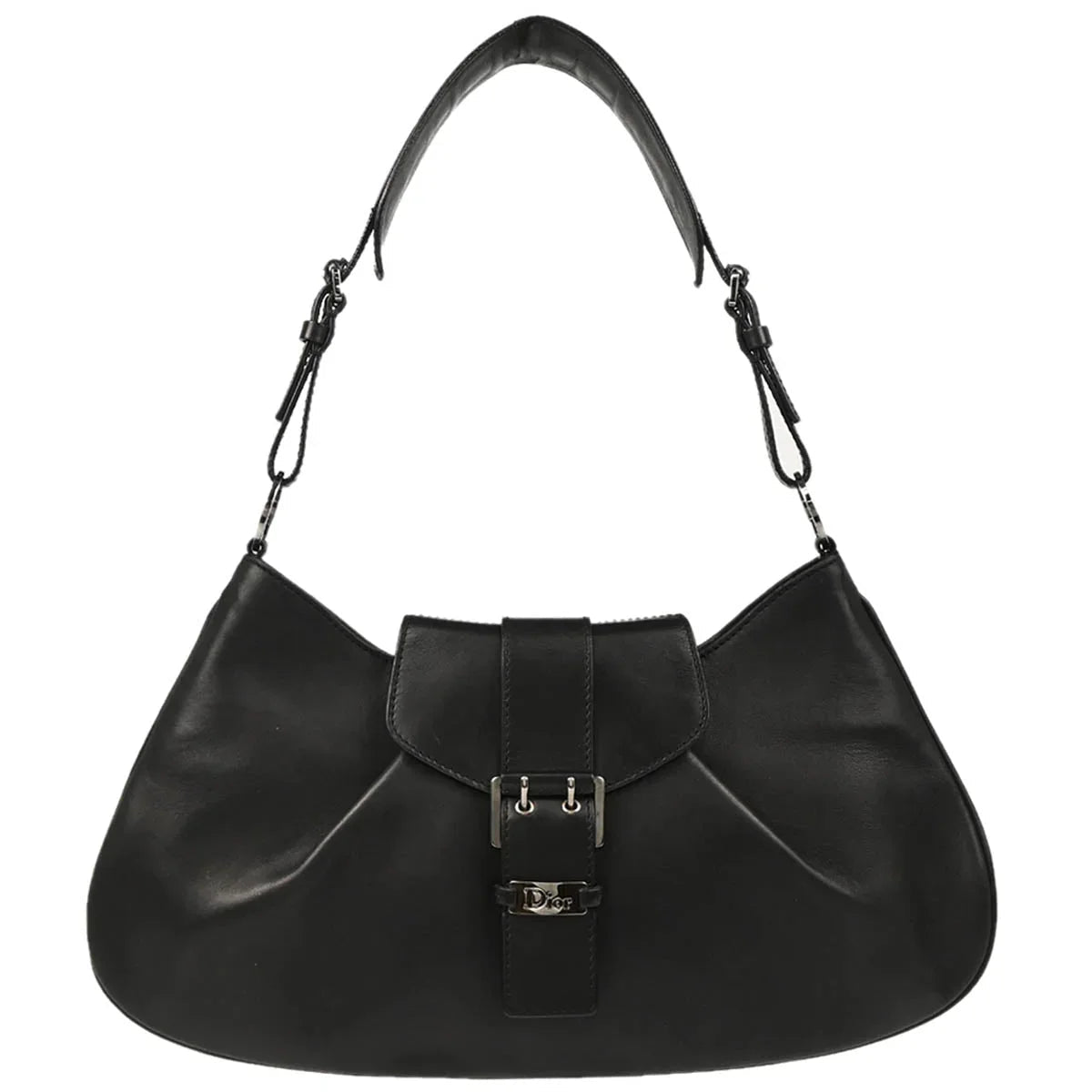 Christian Dior 2002 Black Leather Handbag