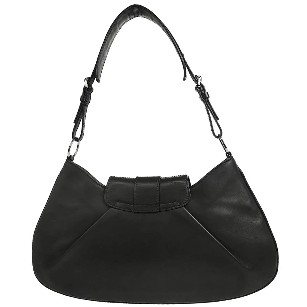 Christian Dior 2002 Black Leather Handbag