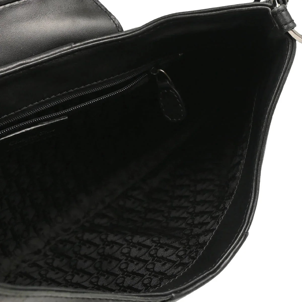 Christian Dior 2002 Black Leather Handbag