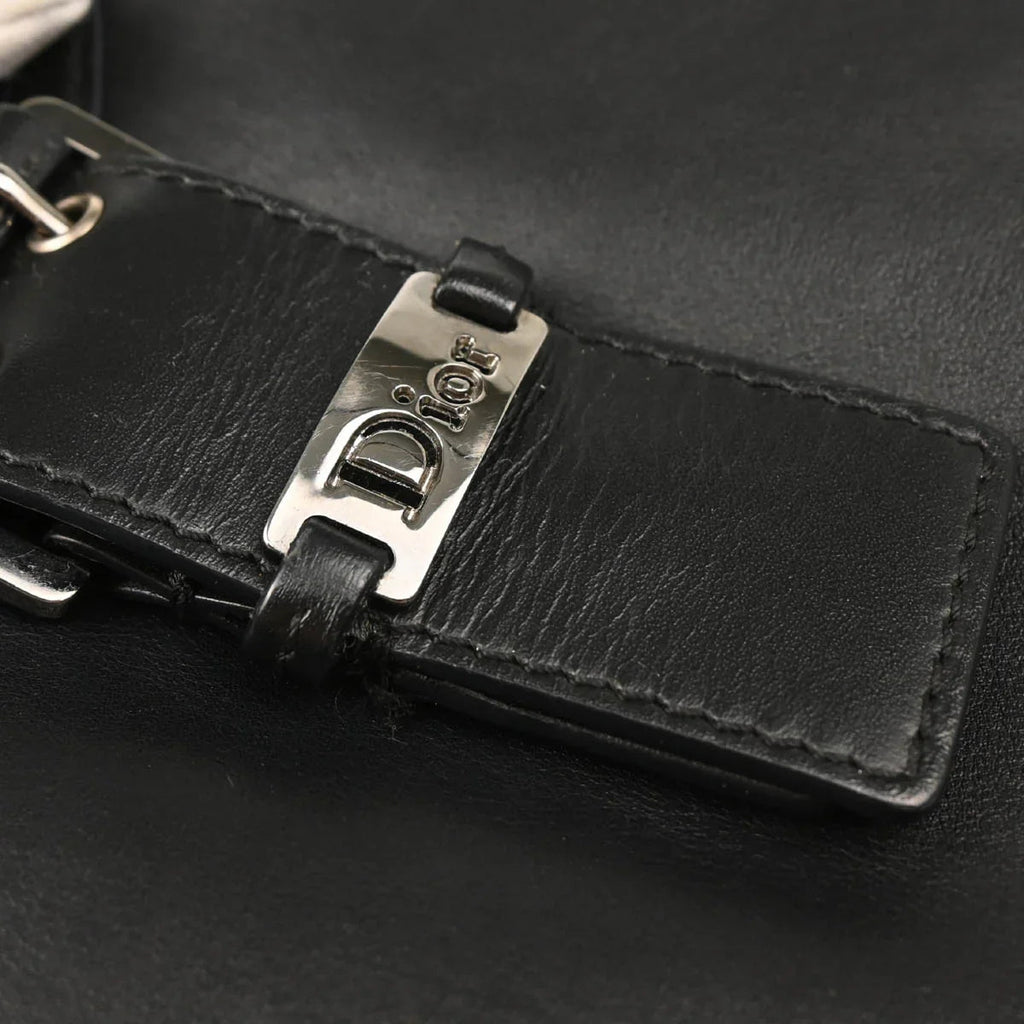 Christian Dior 2002 Black Leather Handbag