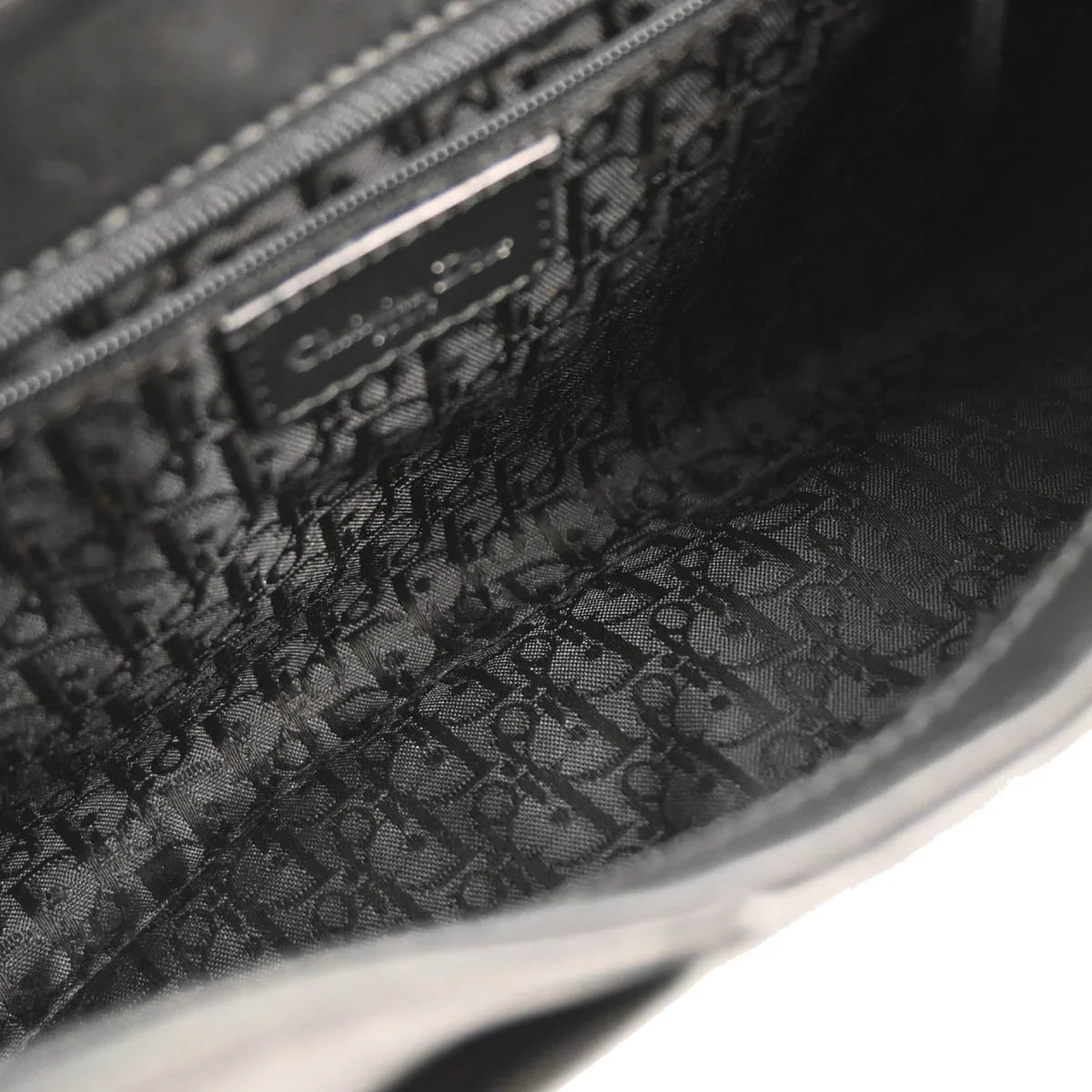 Christian Dior 2002 Black Leather Handbag