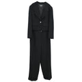 Chanel Setup Jacket Pants Black