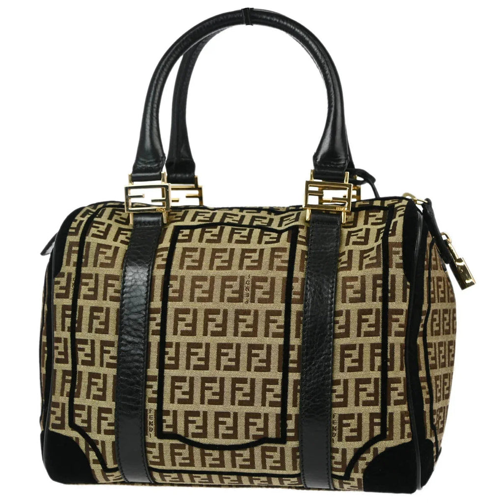 Fendi 2006 Brown Zucchino Handbag