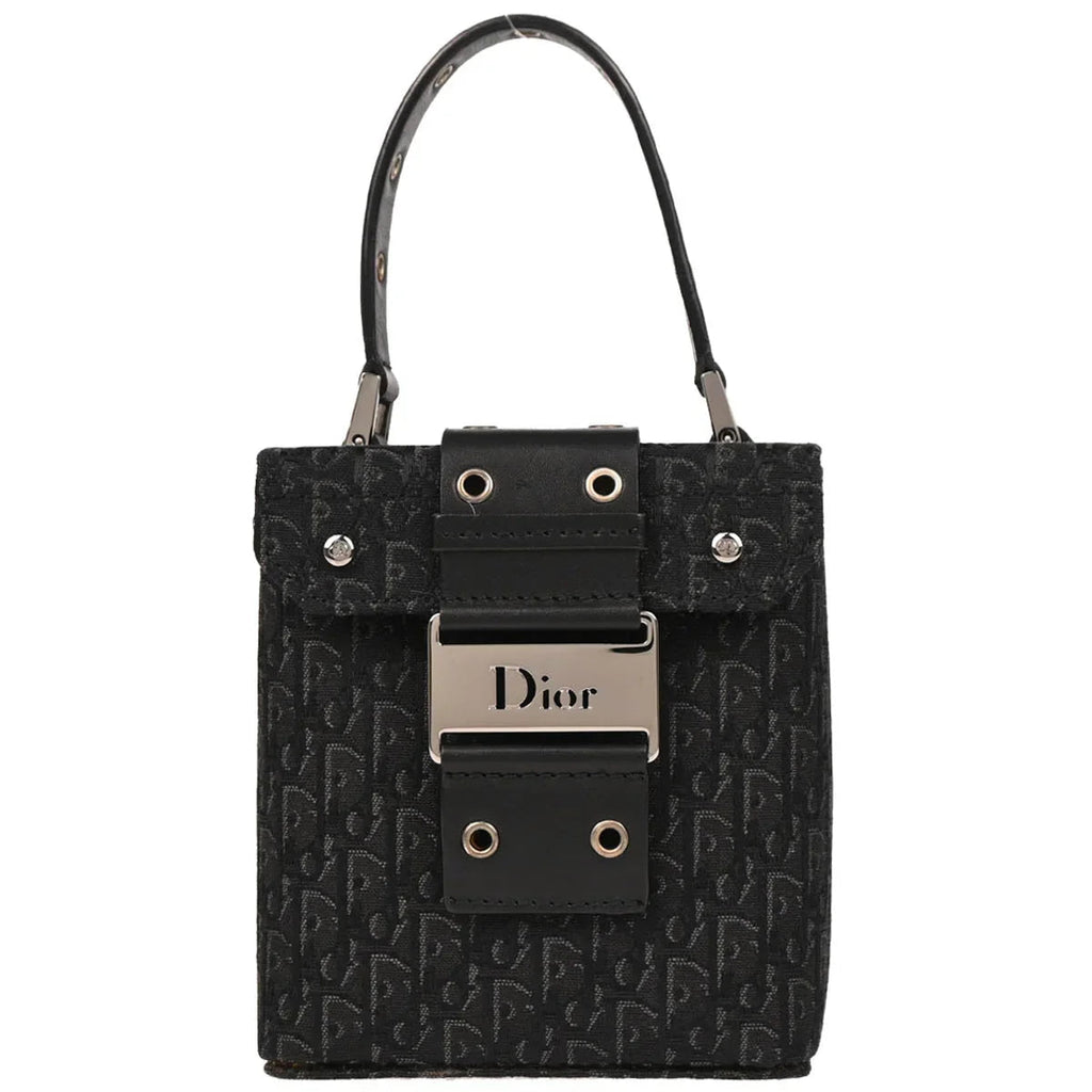 Christian Dior 2002 Black Street Chic Trotter Handbag