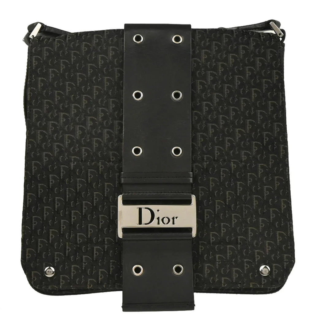 Christian Dior 2004 Black Trotter Street Chic Shoulder Bag