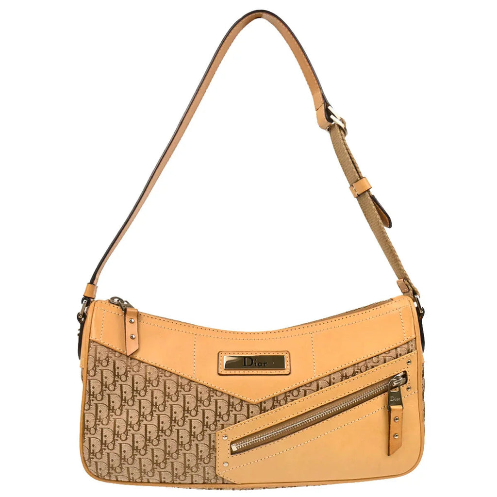 Christian Dior 2003 Beige Trotter Handbag
