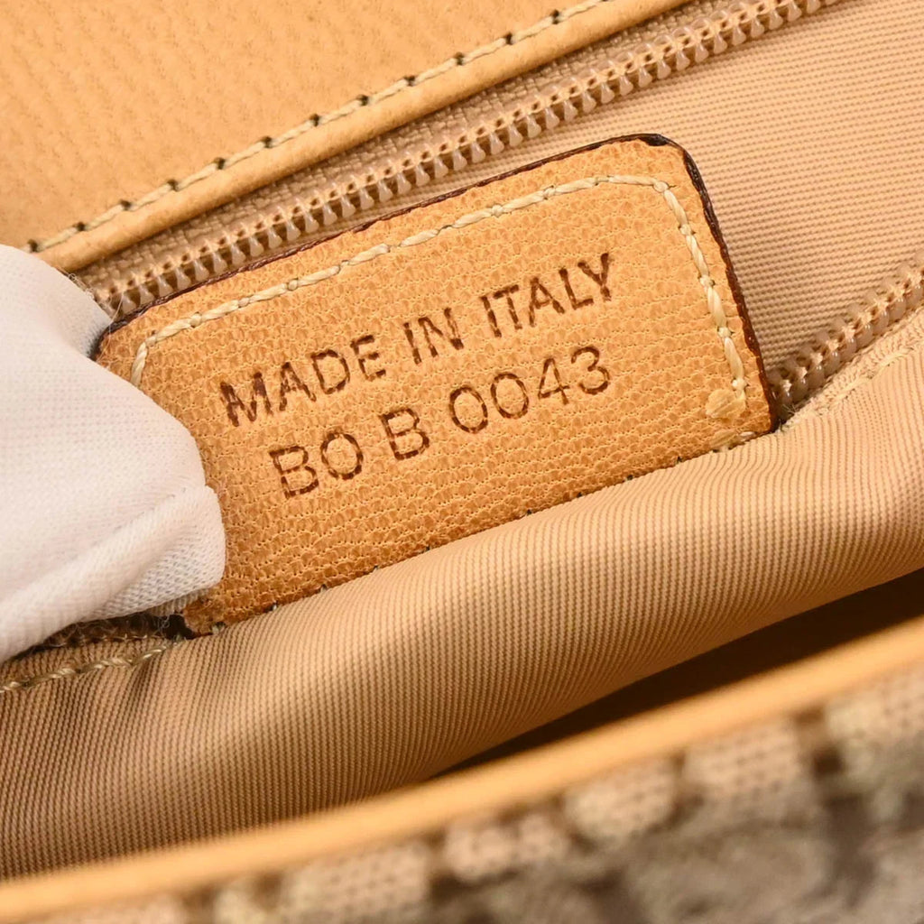 Christian Dior 2003 Beige Trotter Handbag