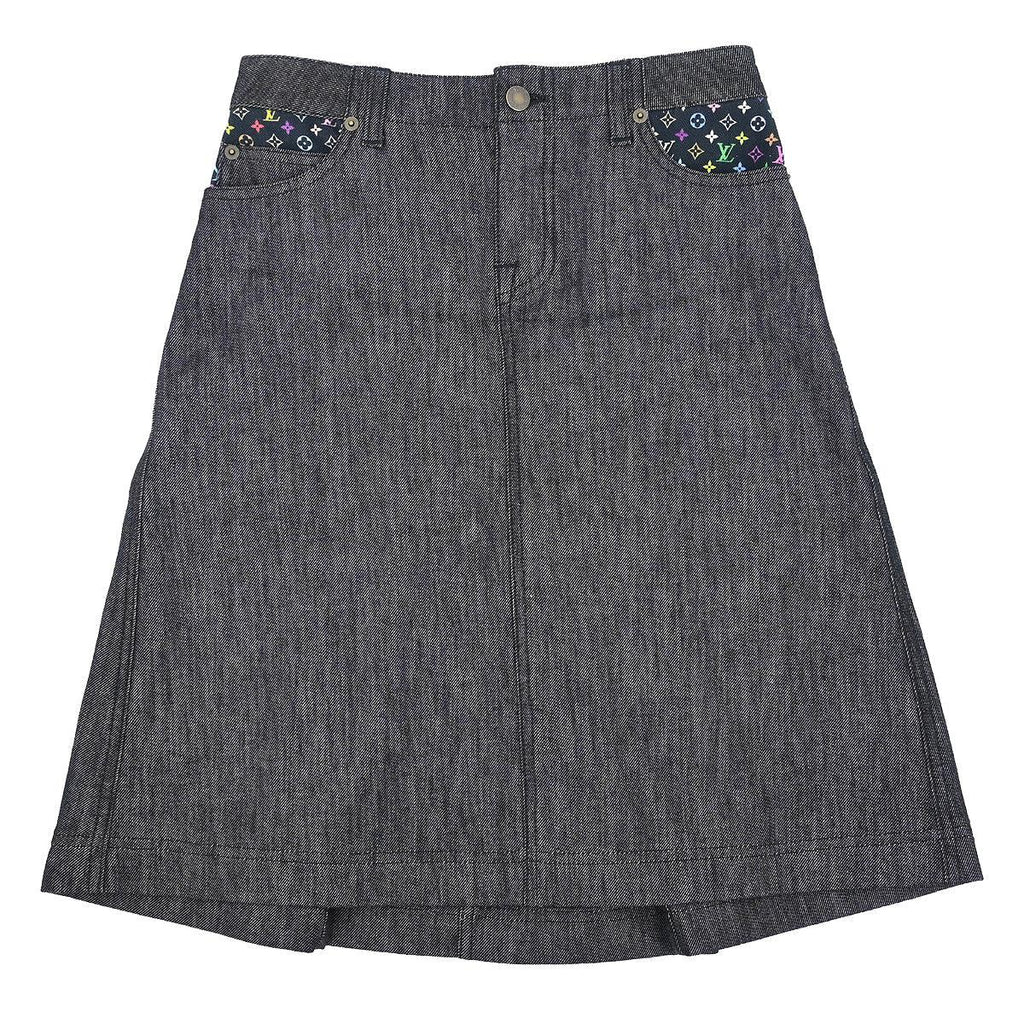 Louis Vuitton 2009 Denim Skirt Gray #34