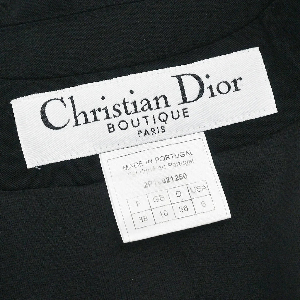 Christian Dior 2002 Zip Up Jacket Black #38