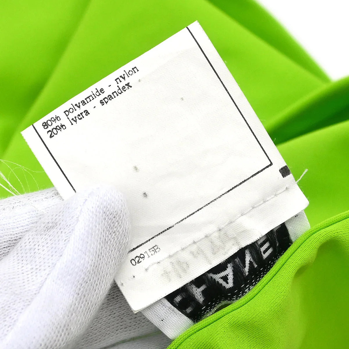 Chanel 1995 Cropped T-shirt Top Green #38