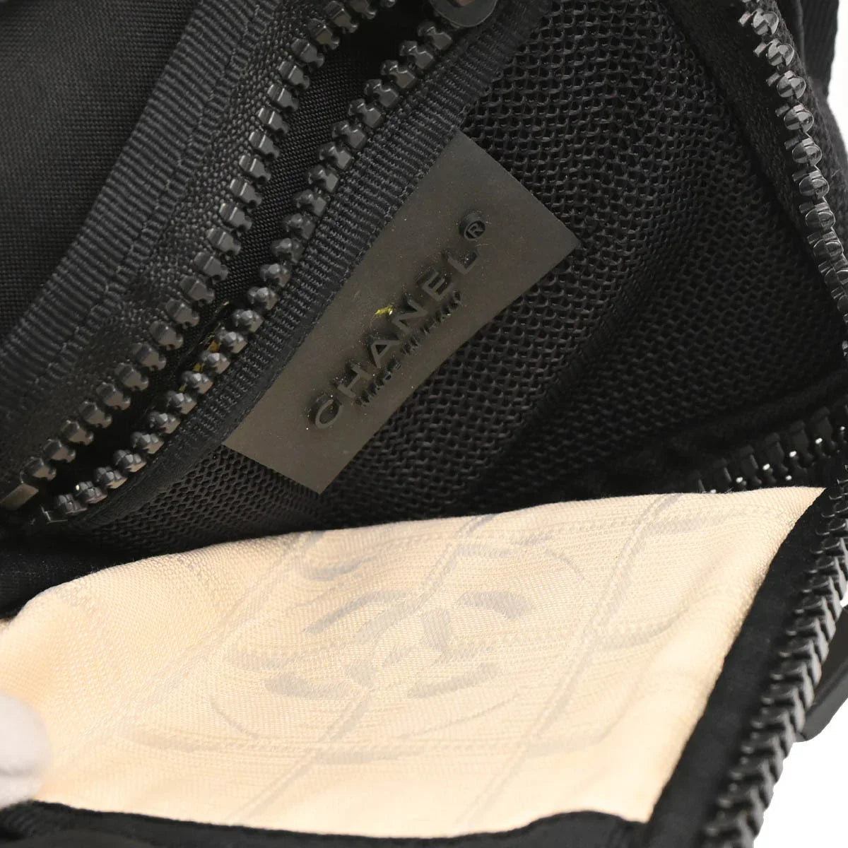 Chanel 2003-2004 Beige Nylon New Travel Sport Line Shoulder Bag