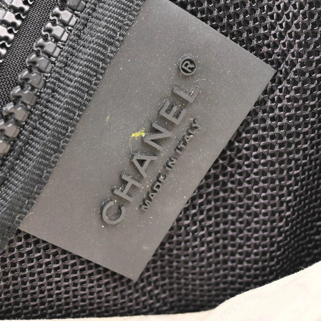 Chanel 2003-2004 Beige Nylon New Travel Sport Line Shoulder Bag