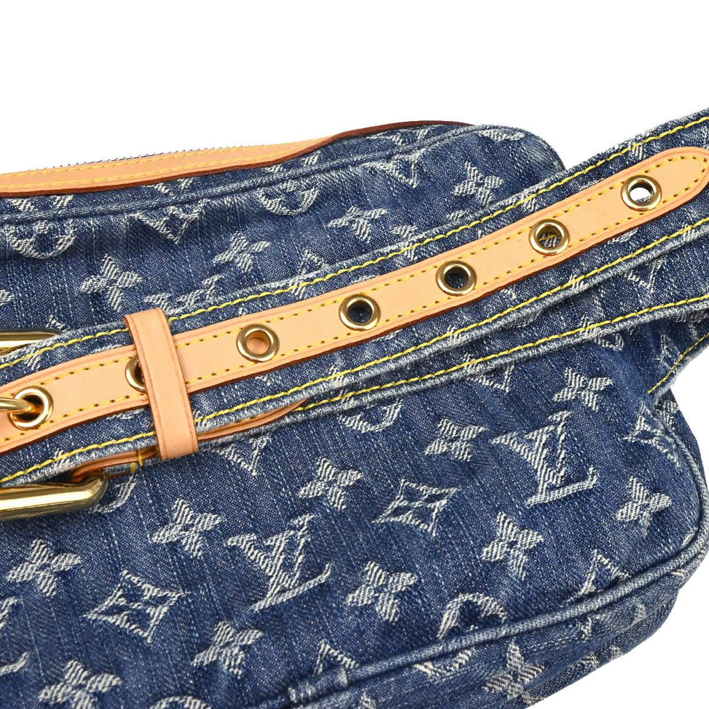 Louis Vuitton 2007 Blue Monogram Denim Bum Bag Waist Pouch M95347