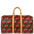 Louis Vuitton 2005 Monogram Cherry Keepall 45 Duffle Handbag M95011