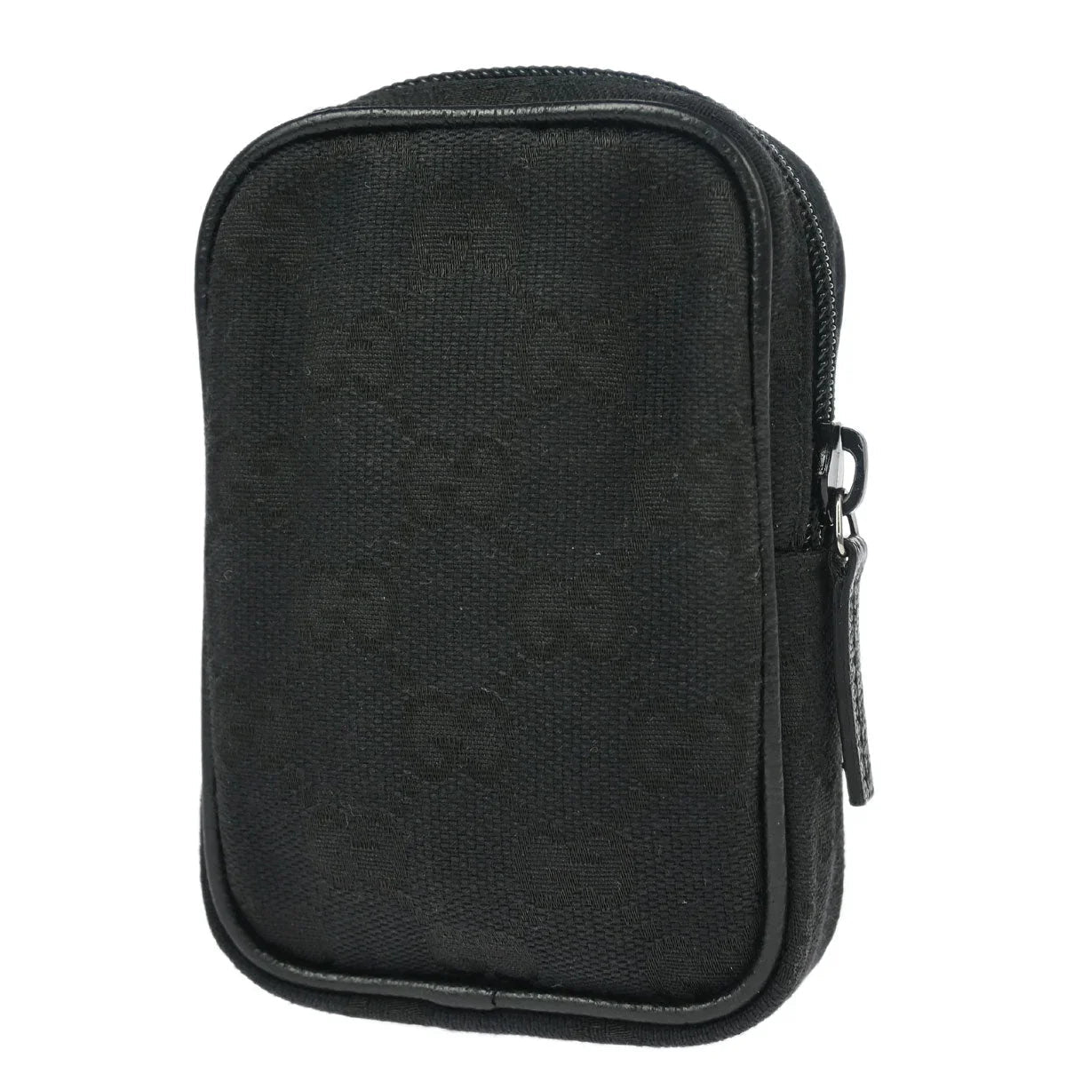 Gucci Black Canvas GG Cigarette Case Pouch