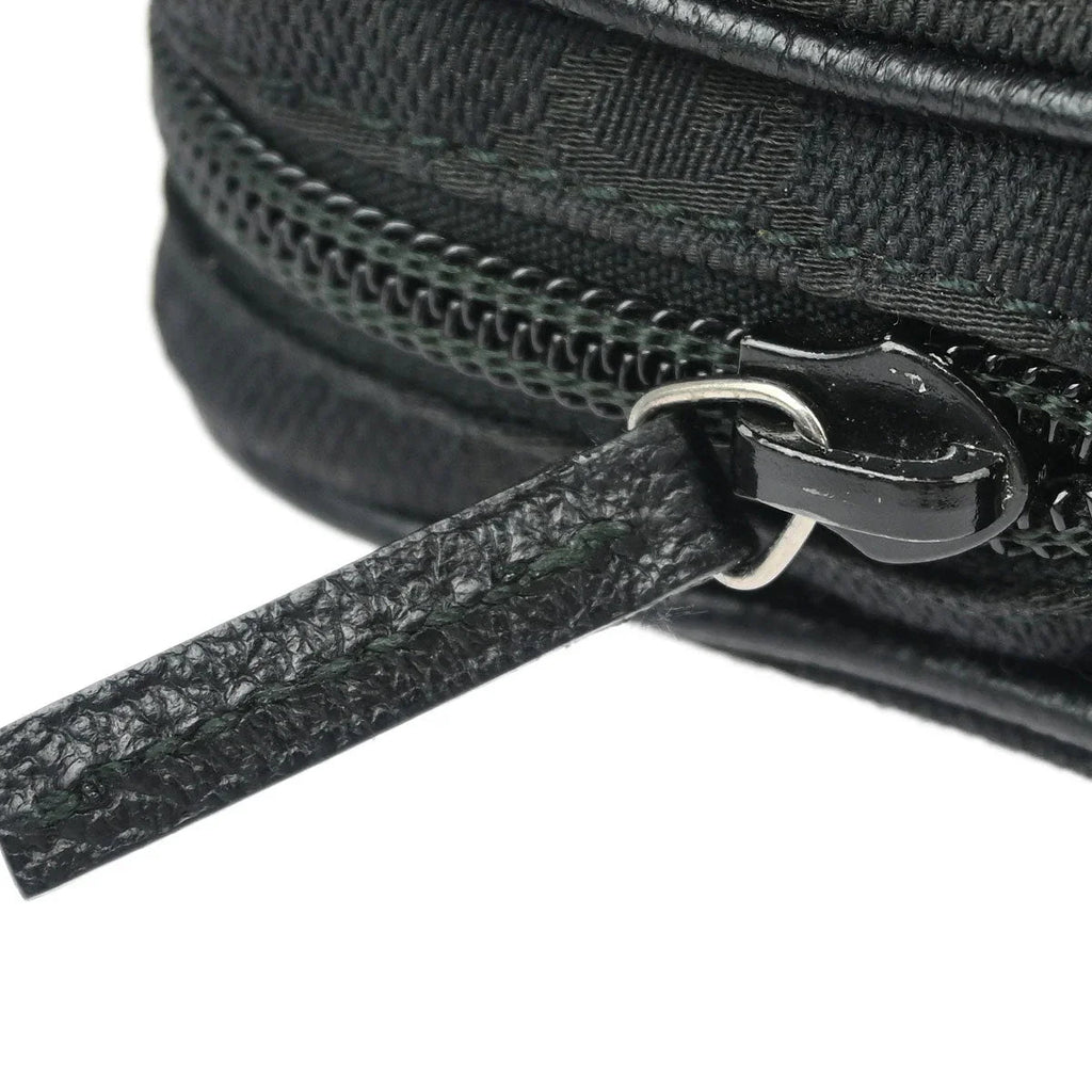 Gucci Black Canvas GG Cigarette Case Pouch