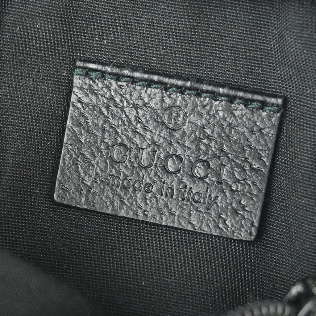 Gucci Black Canvas GG Cigarette Case Pouch