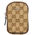 Gucci Beige Canvas GG Cigarette Case Pouch