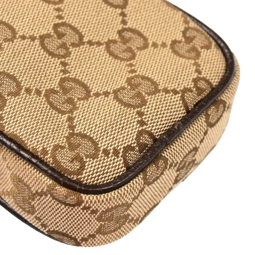Gucci Beige Canvas GG Cigarette Case Pouch